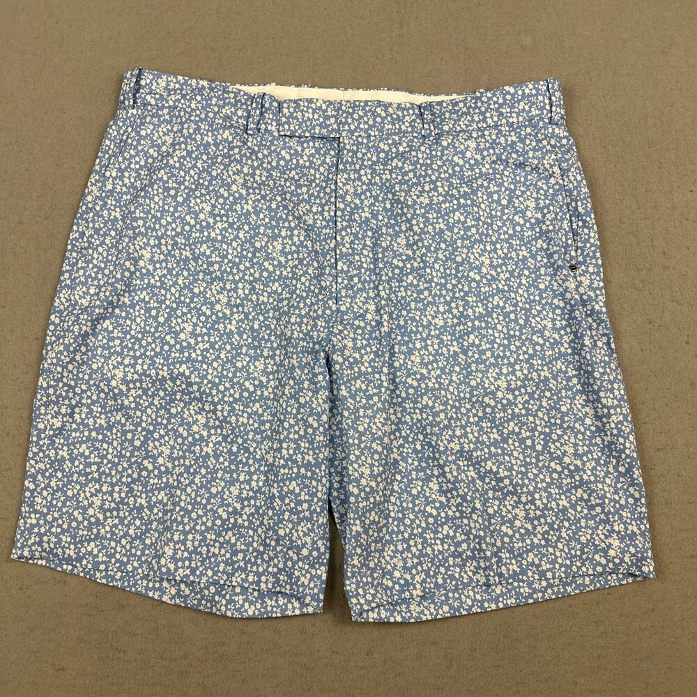 RLX Ralph Lauren Shorts Men 36 Blue Floral Classic Fit Golf Performance Chino
